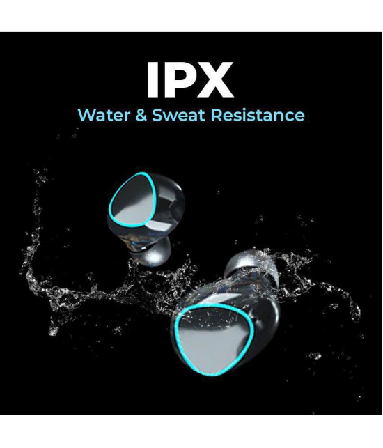 Tecsox Max10 Earbud In Ear Bluetooth Earphone 45 Hours Playback Bluetooth IPX6(Water Resistant) Powerfull Bass -Bluetooth V 5.1 Black