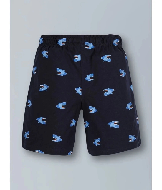 PLUM TREE - Navy Cotton Boys Shorts ( Pack of 2 ) - None