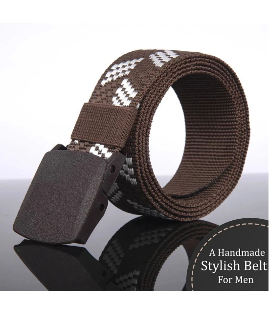 Loopa Brown Nylon Casual Belt Pack of 1 - None