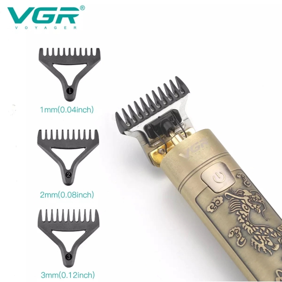 VGR V-076 Hair Trimmer For Men-Gold