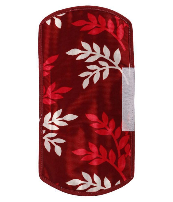 E-Retailer Set of 5 PVC Maroon Fridge Top Cover - Maroon