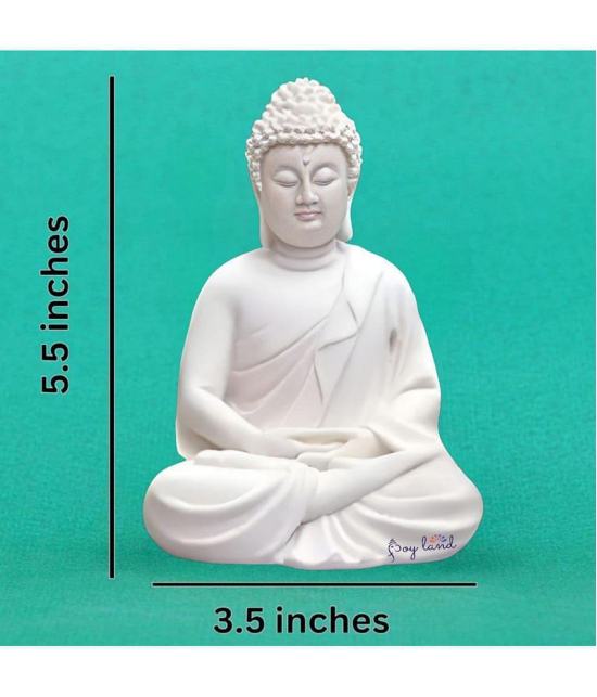 VARKAUS Lord Buddha Porcelain Buddha Idol 5 x 3 cms Pack of 1