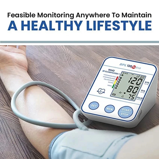 BPL Medical Technologies120/80 B18 Digital Blood Pressure Monitor with USB Compatibility (White)