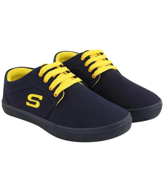 Stanfield CANVAS MEN SHOES - Blue Mens Sneakers - None