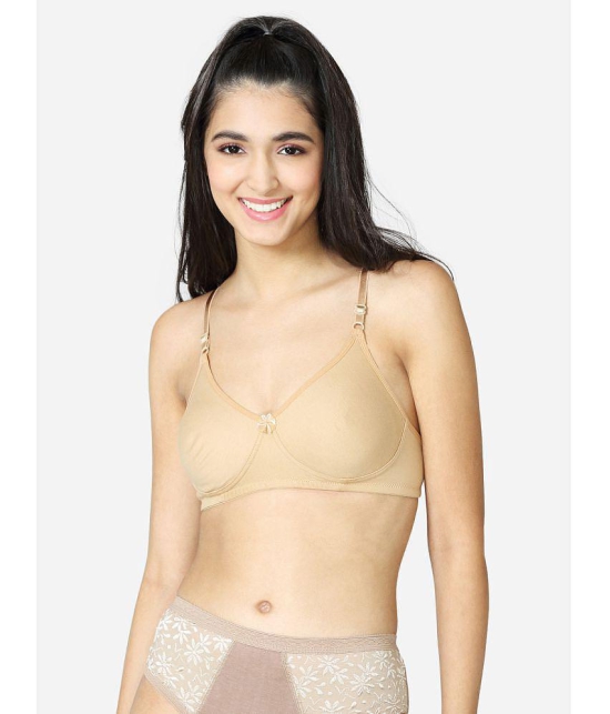 VStar - Beige Cotton Blend Non Padded Women's T-Shirt Bra ( Pack of 1 ) - None