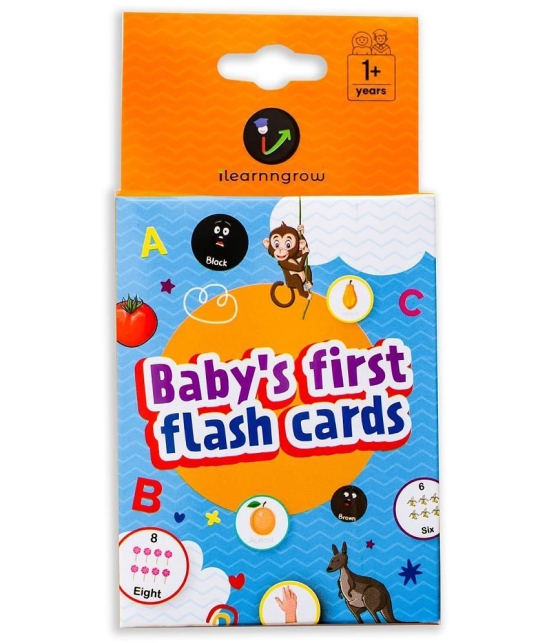 ILEARNNGROW Colors Flash Cards - mood and color matching. Cards for Kids Early Learning | Easy & Fun Way of Learning 1+ years - Multi-Colour