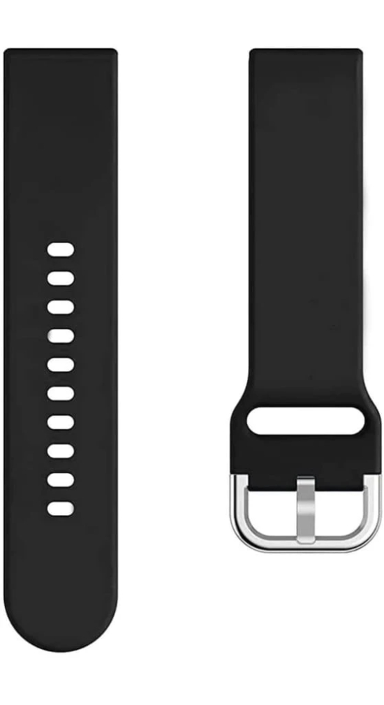 Exelent Watch Strap belt 19MM Strap for Compatible with Silicone Replacement Strap Belt (Black, 19 mm)