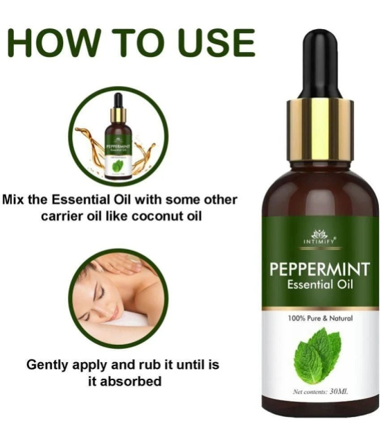 Intimify Peppermint Aromatherapy Essential Oil Aromatic With Dropper 30 mL ( Pack of 1 )