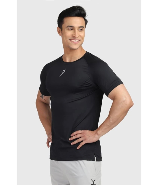 Fuaark Black Polyester Slim Fit Mens Sports T-Shirt ( Pack of 1 ) - None