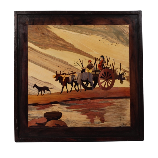 Rosewood Bullock Cart Panel