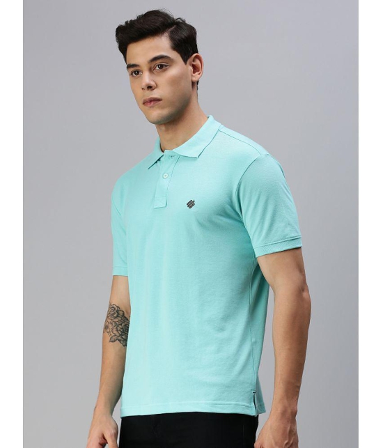 ONN - Sky Blue Cotton Blend Regular Fit Mens Polo T Shirt ( Pack of 1 ) - None