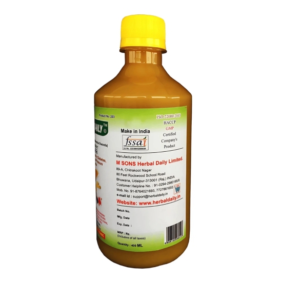 Herbal Daily Karela Liver Support Supplement Diabetic Care Multivitamins Liver Detox Supplement 400Ml 1 Bottle