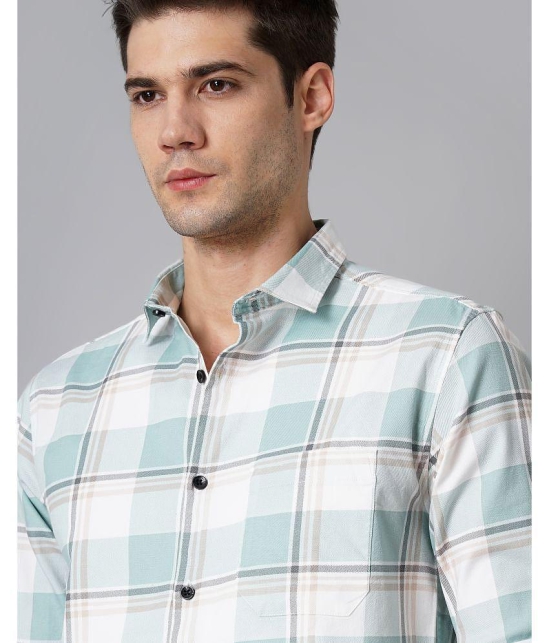 Paul Street - Green 100% Cotton Slim Fit Men's Casual Shirt ( Pack of 1 ) - None