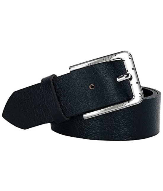 Leather World - Black 100% Leather Mens Formal Belt ( Pack of 1 ) - None