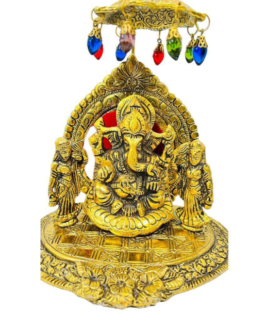 VARKAUS - Brass Lord Ganesha Idol ( 18 cm )