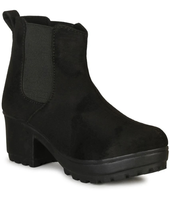 Saheb - Black Womens Ankle Length Boots - None