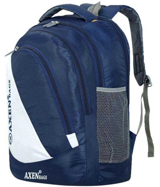 AXEN BAGS - Blue Polyester Backpack ( 30 Ltrs ) - Blue