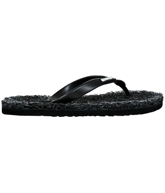 GRASS WALK - Black Mens Thong Flip Flop - None