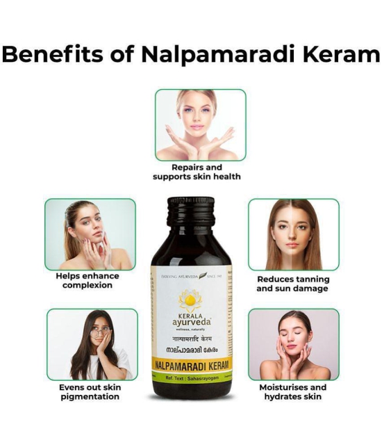 Kerala Ayurveda Nalpamaradi Keram 200ml, Face & Body Oil, Removes Tan and Dark Spots