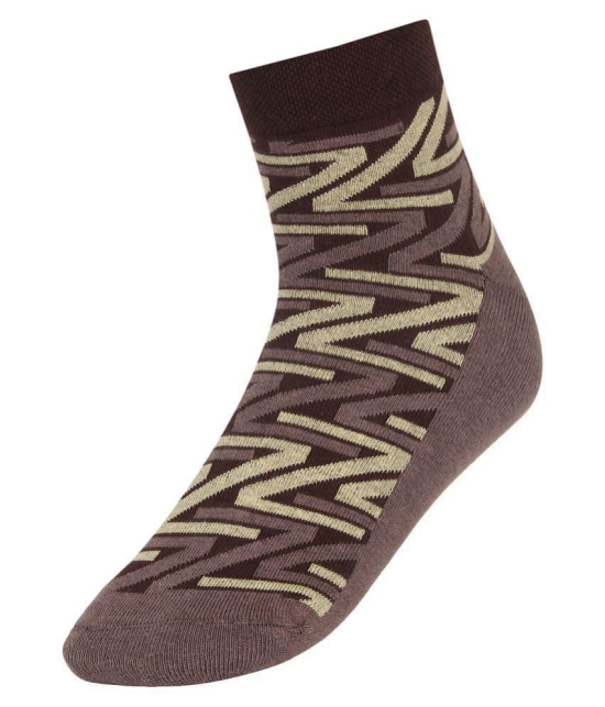 Creature Brown Formal Ankle Length Socks Pack of 3 - Brown