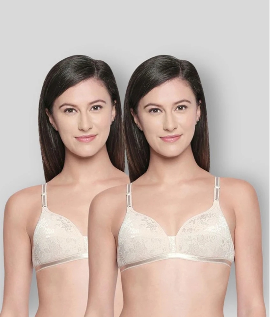 Bodycare Cotton Seamless Bra - Beige - 38