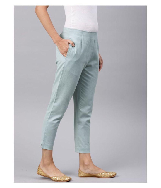 Alena Linen Cigarette Pants - 36