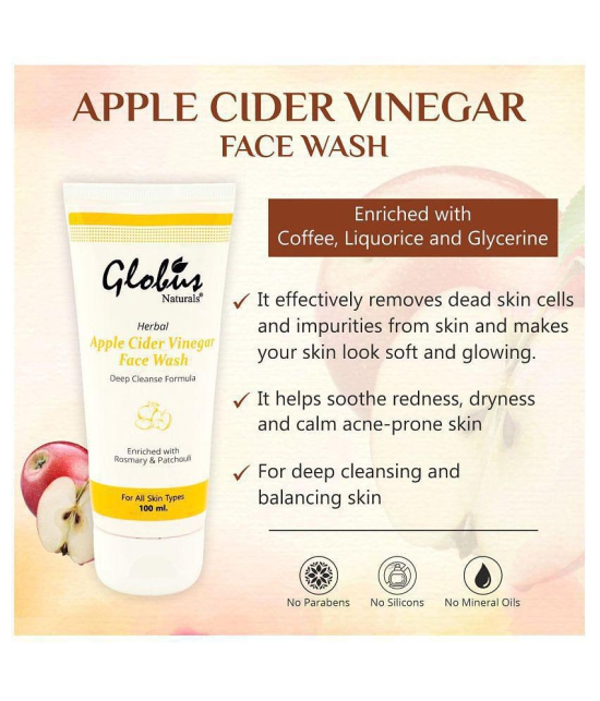 Globus Naturals Apple Cider Vinegar Deep Clean Face Wash 100 mL