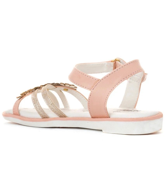 Adrianna Rose Gold Flat Sandal for Girls - None