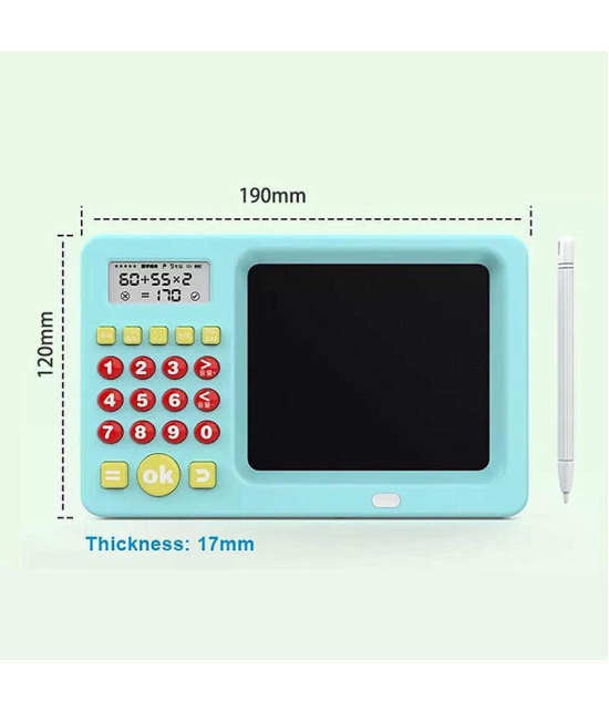 Genric - Writing Pad, Early Education 2 in-1 Math Game Calculator with LCD Screen for Kids Age- 3+