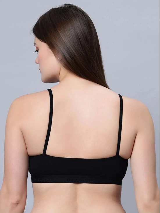 IN CARE LINGERIE Black Cotton Non Padded Womens T-Shirt Bra ( Pack of 1 ) - None