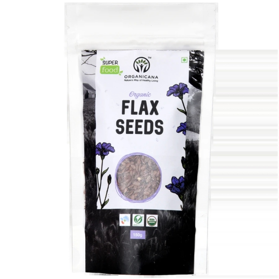 Organicana Organic Flax Seeds, 150 Gms