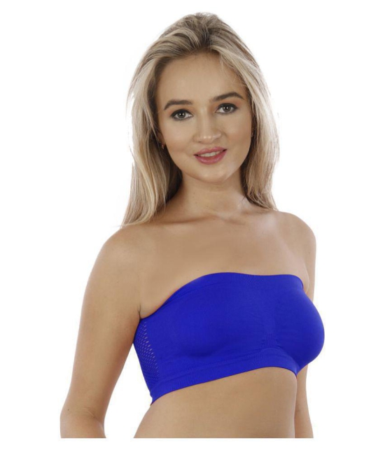 Brazo Cotton Tube Bra - Blue - Free Size