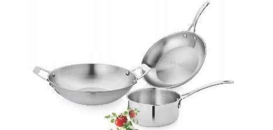 Vinayak International Stainless Steel Cookware Set of 3pcs