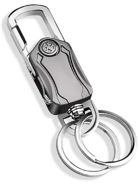 HINGOL Silver Mens Utility Keychain ( Pack of 1 )