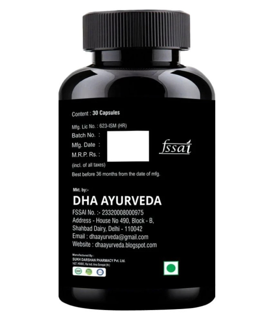 DHA Ayurveda Ruhani Gold Power 1000mg Herbal Capsule 30 no.s Pack Of 1