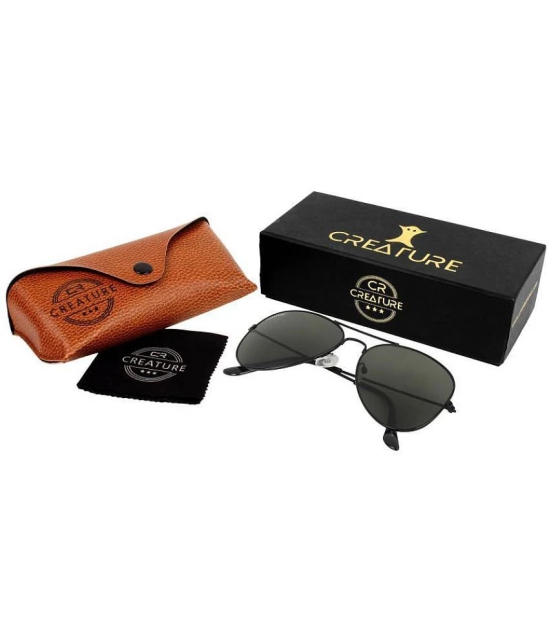 Creature - Black Pilot Sunglasses ( SUN-152 ) - Medium