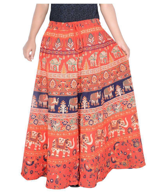 Sttoffa Cotton Wrap Skirt - Orange - 44