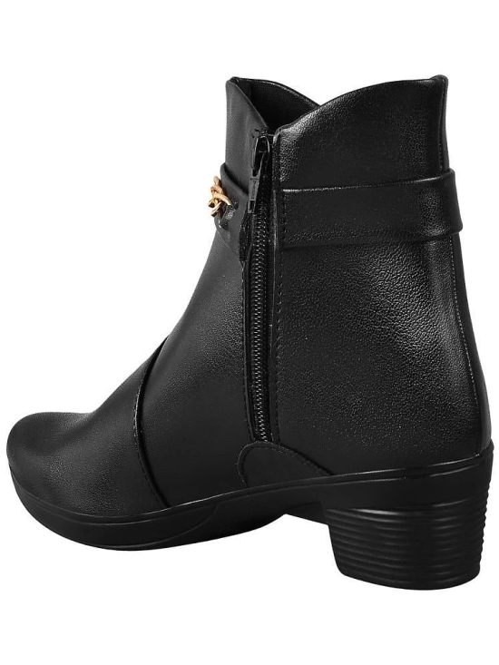 Shoetopia Black Womens Ankle Length Boots - None