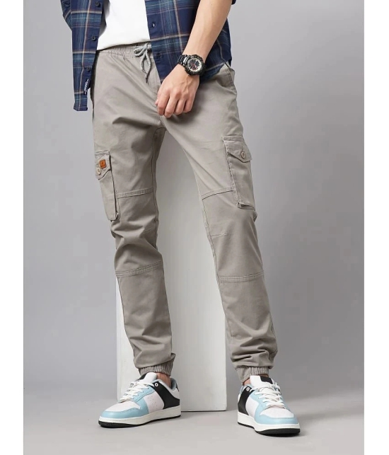 Paul Street Slim Flat Mens Cargos - Grey ( Pack of 1 ) - None