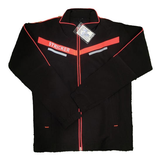 GS SPORTS Men Casual Jacket-BLACK ORANGE