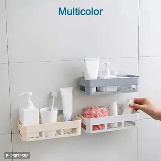 ABS PLASTIC SHOWER CORNER CADDY BASKET SHELF RACK