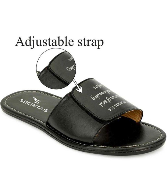 Secritas Black Mens Slide Flip Flop - None