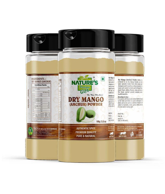 Natures Gift Dry Mango (Amchur) Powder - 3.5 Oz Spice Jar Powder 100 gm