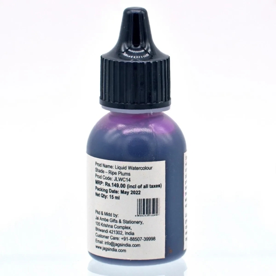 Jags Liquid Watercolour 15ML Ripe Plums JLWC14