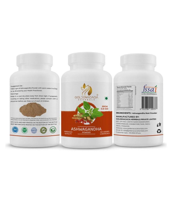 GOLDENACACIA HERRBALS Ashwagandha Powder 50g Powder 1 gm