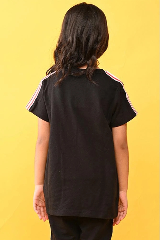 SUMMER BLACK HEART TOP - BLACK-10-12 YEARS / 1N / BLACK