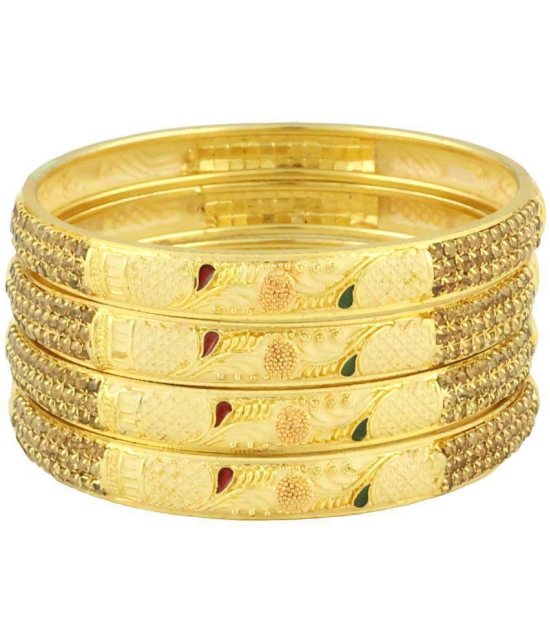 Bhagya Lakshmi - Gold Bangle Set ( Pack of 1 ) - None