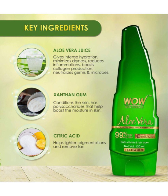 WOW Skin Science Aloe Vera Gel - 150 mL