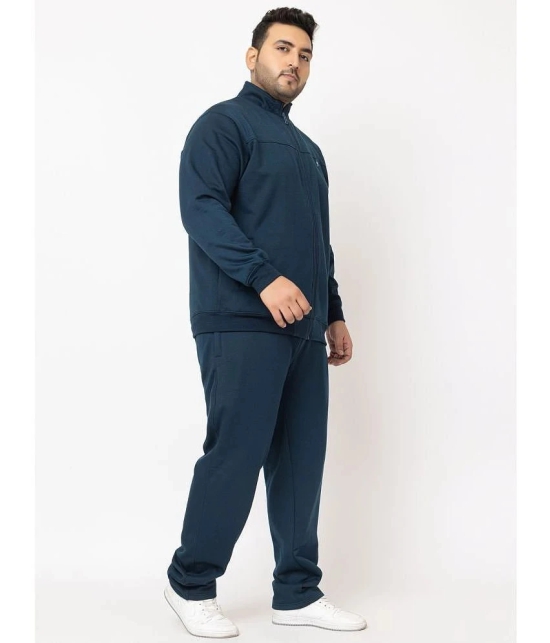 YHA - Teal Fleece Regular Fit Mens Tracksuit ( Pack of 1 ) - None