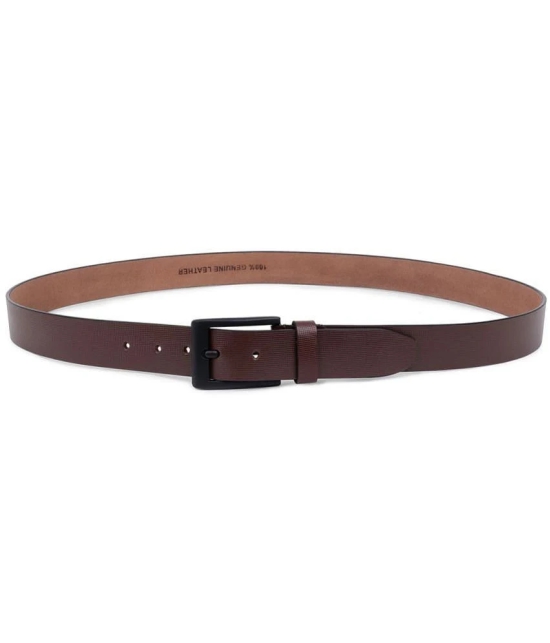 Loopa - Brown 100% Leather Mens Formal Belt ( Pack of 1 ) - None